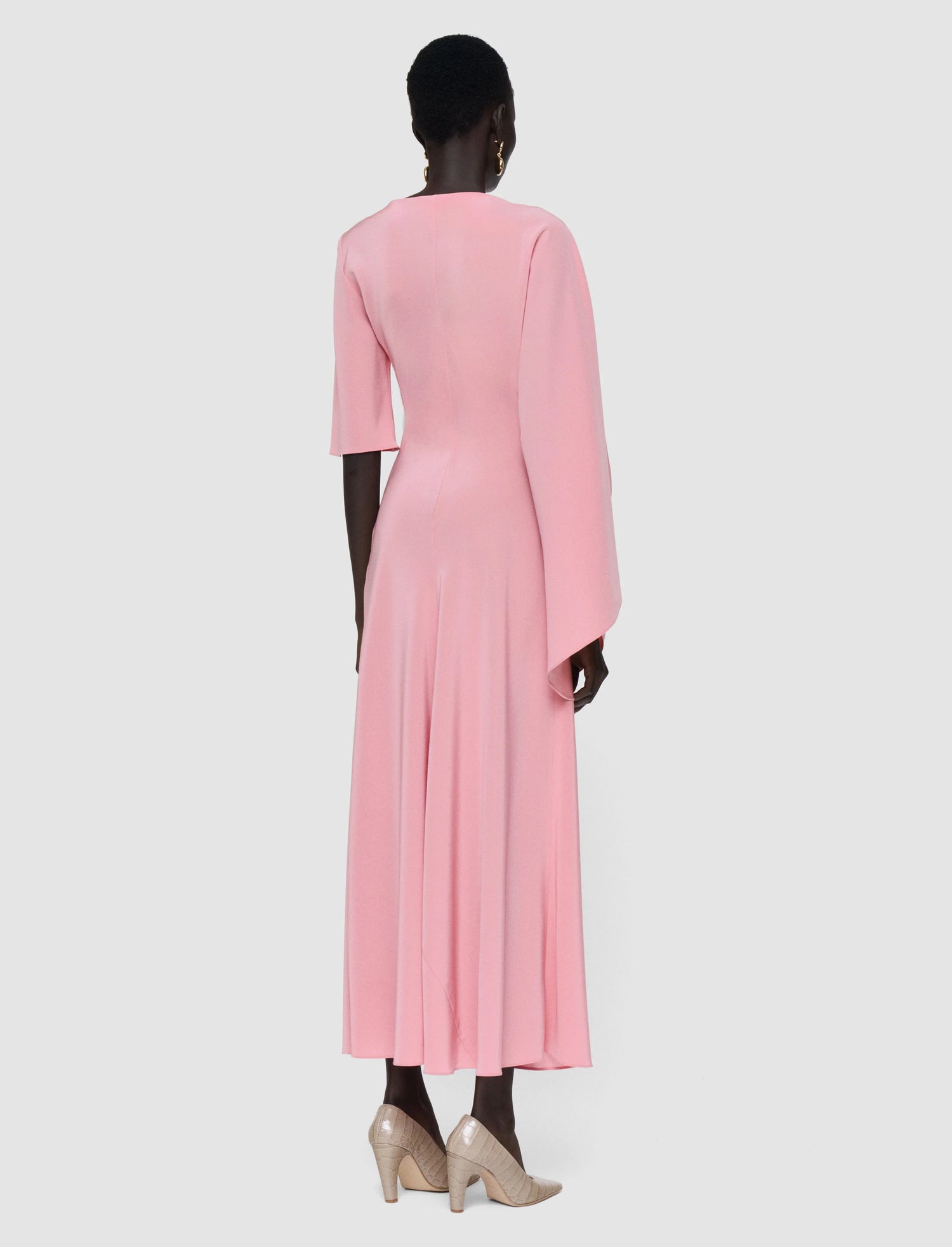 Joya dress satin twill, blush
