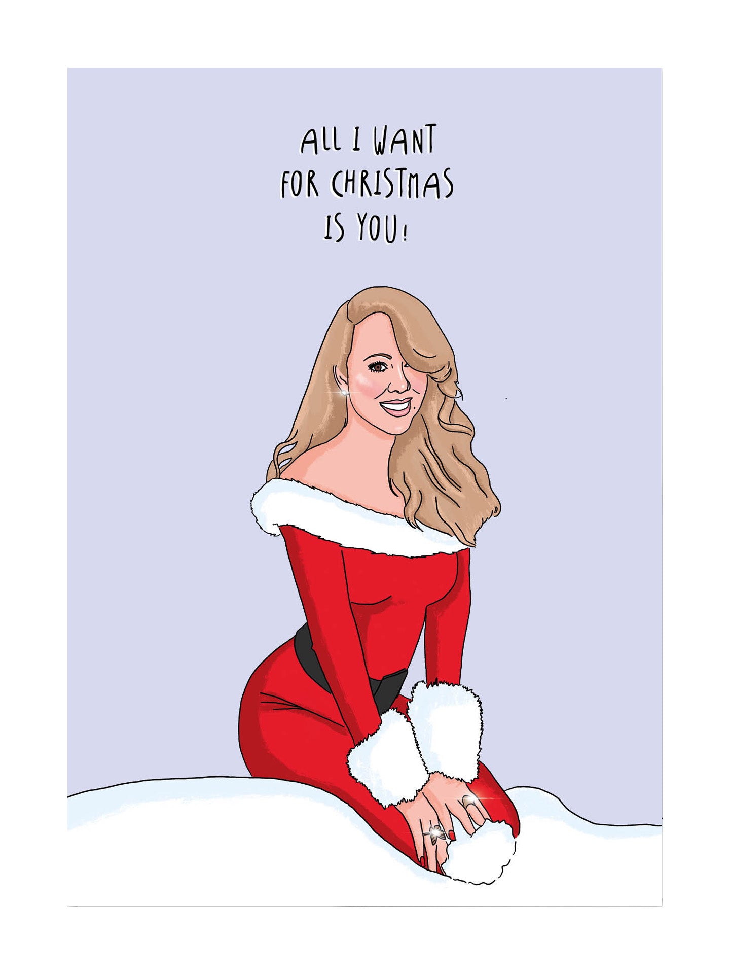 All I Want Mariah Christmas card