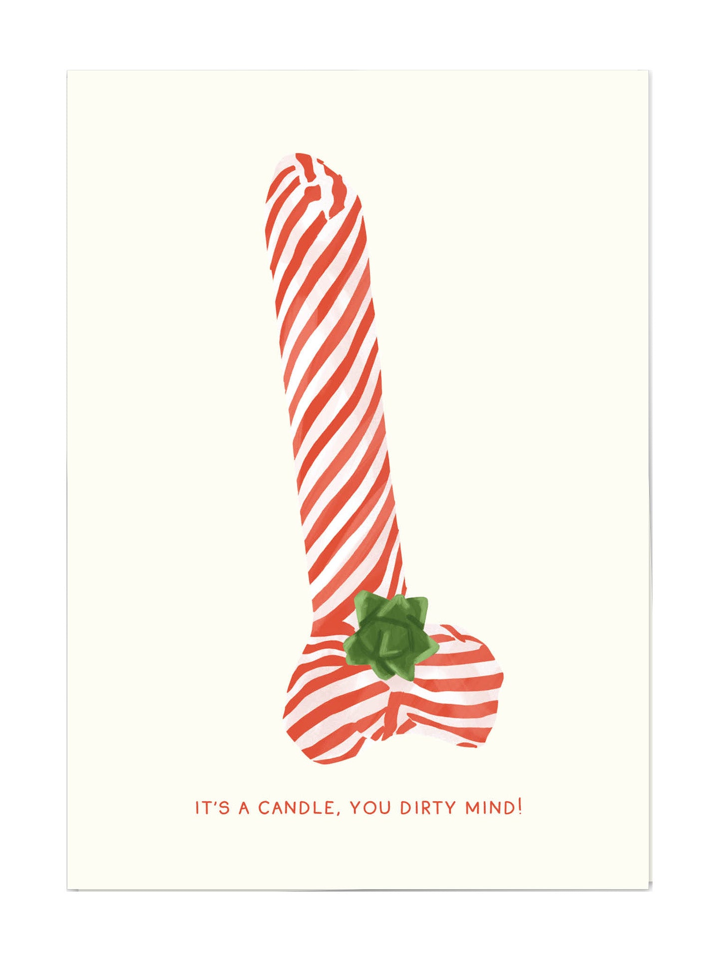 Christmas Candle Christmas single card