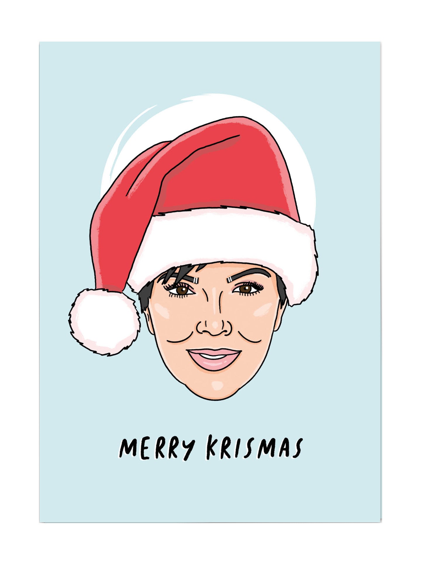 Merry Krismas single Christmas card