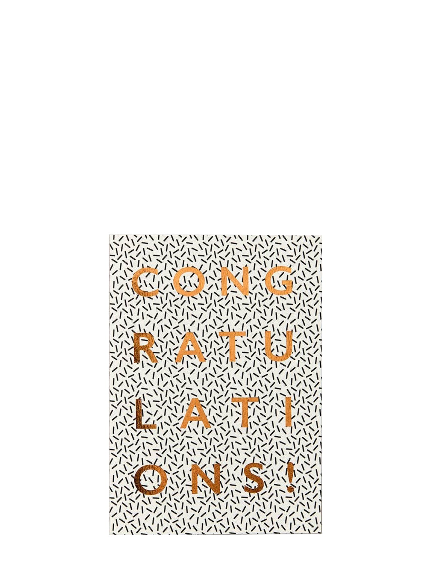 B&W congratulations card for all occasions