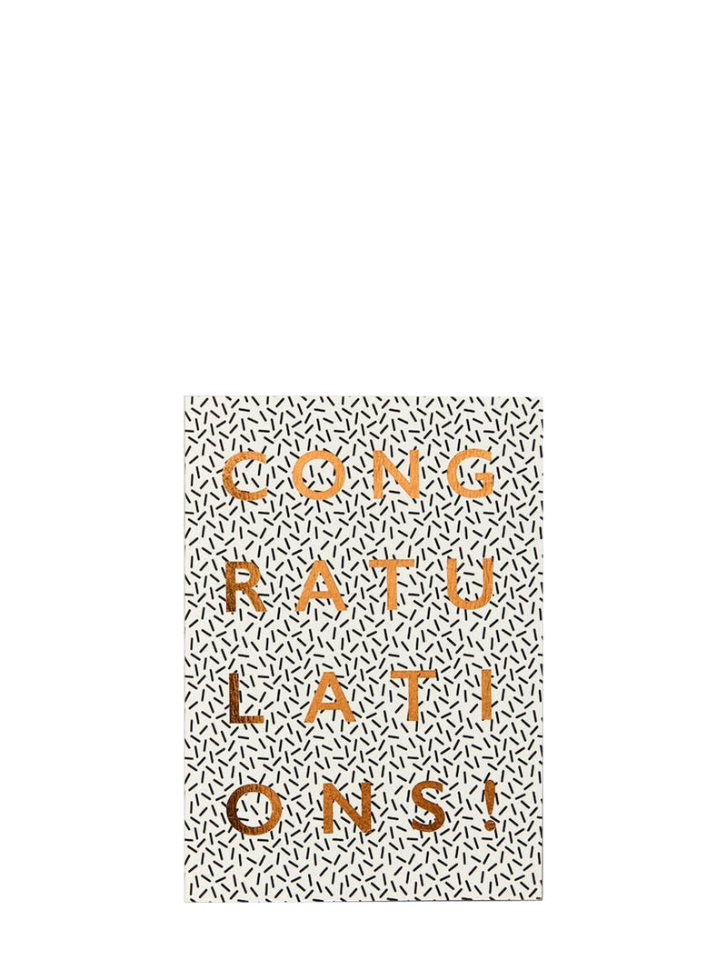 B&W congratulations card for all occasions