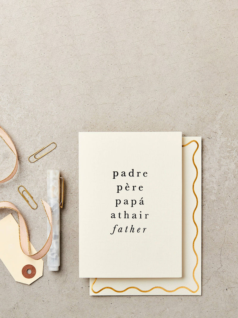 Padre père papá father's day card
