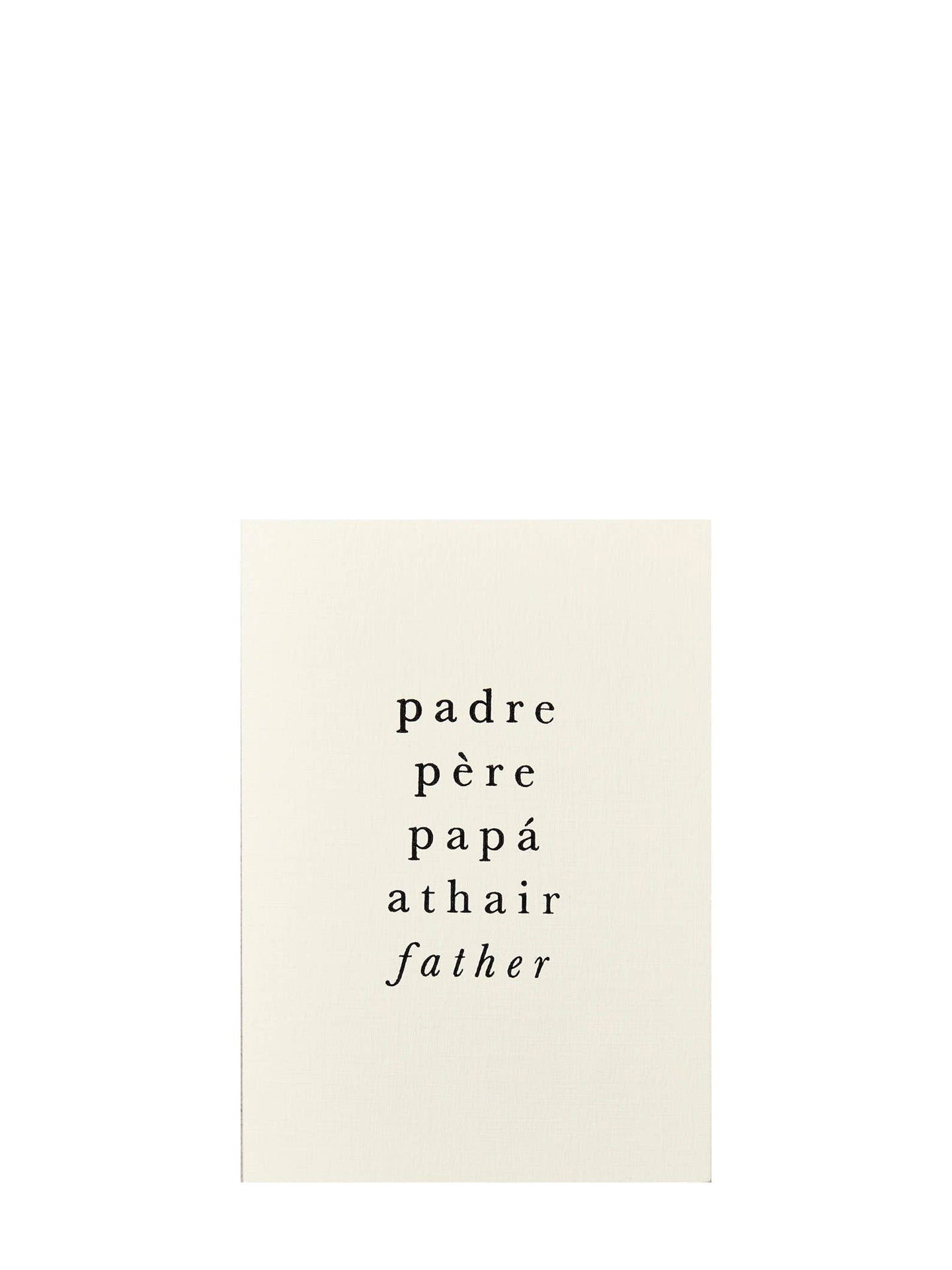 Padre père papá father's day card