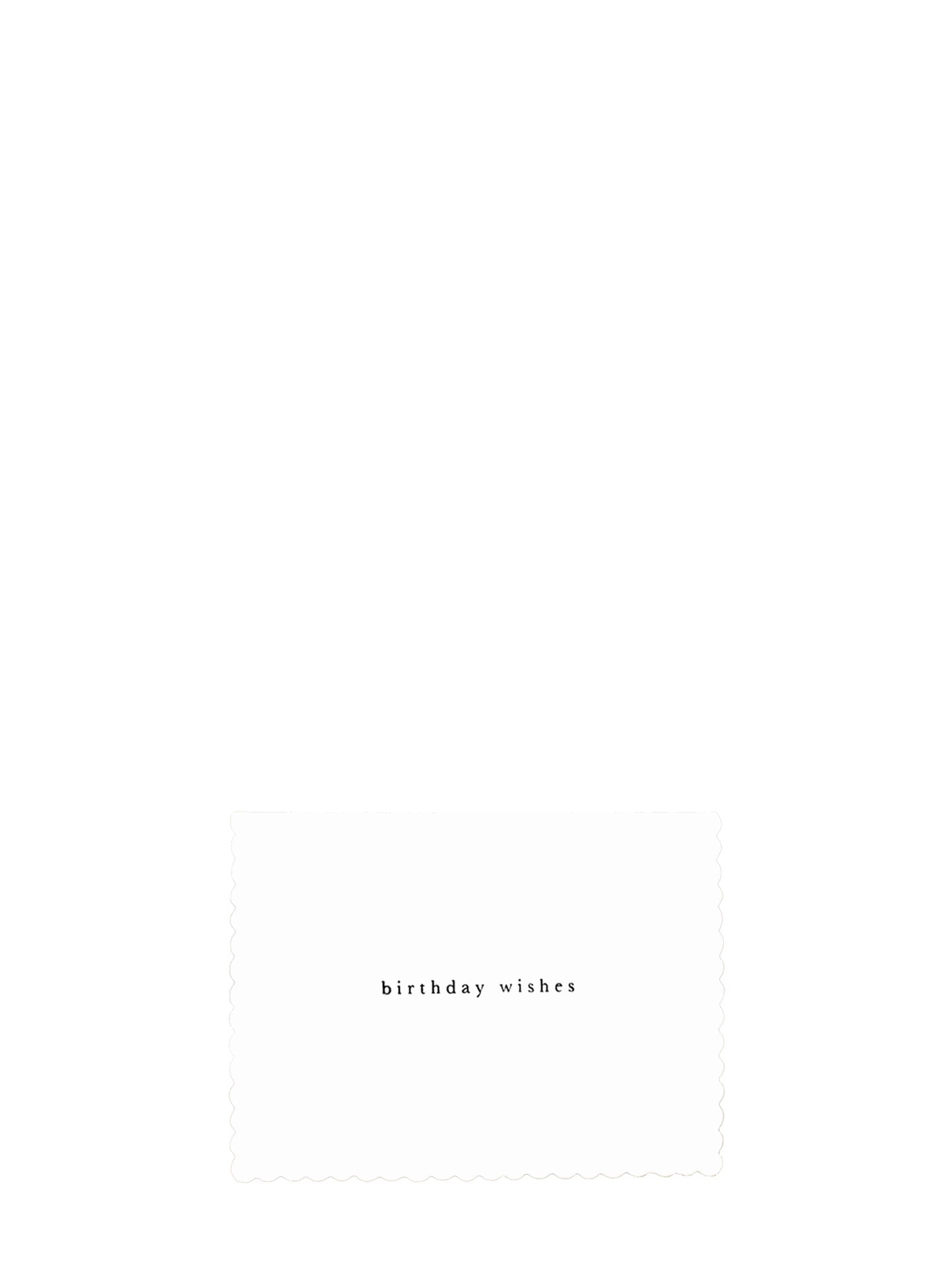 Mignon scalloped mini birthday card