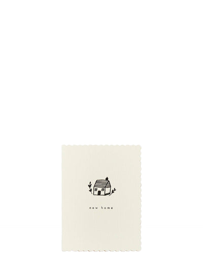 Mignon house scalloped mini new home card