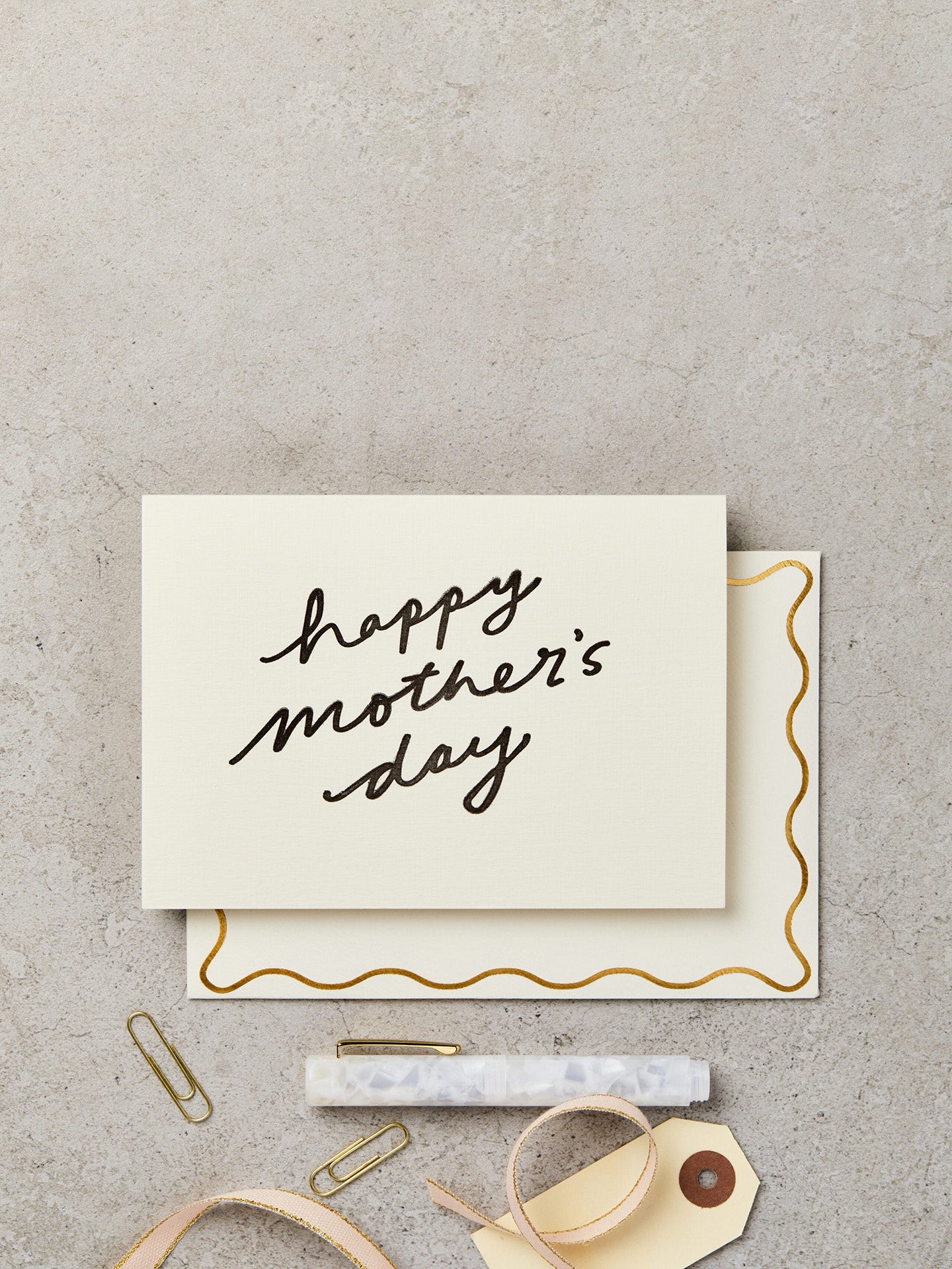 Mother's day cursive Mother's Day card