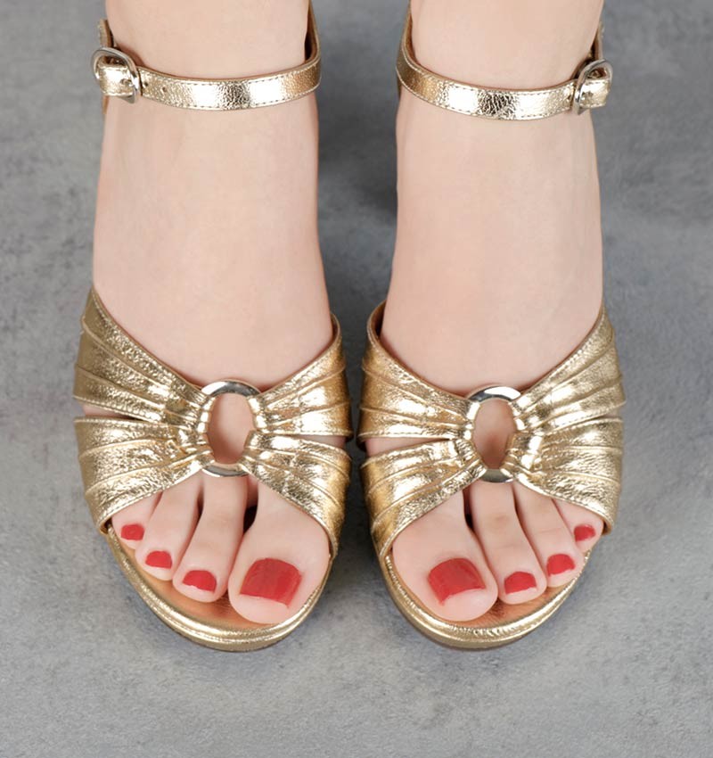 KELOCA sandals, gold