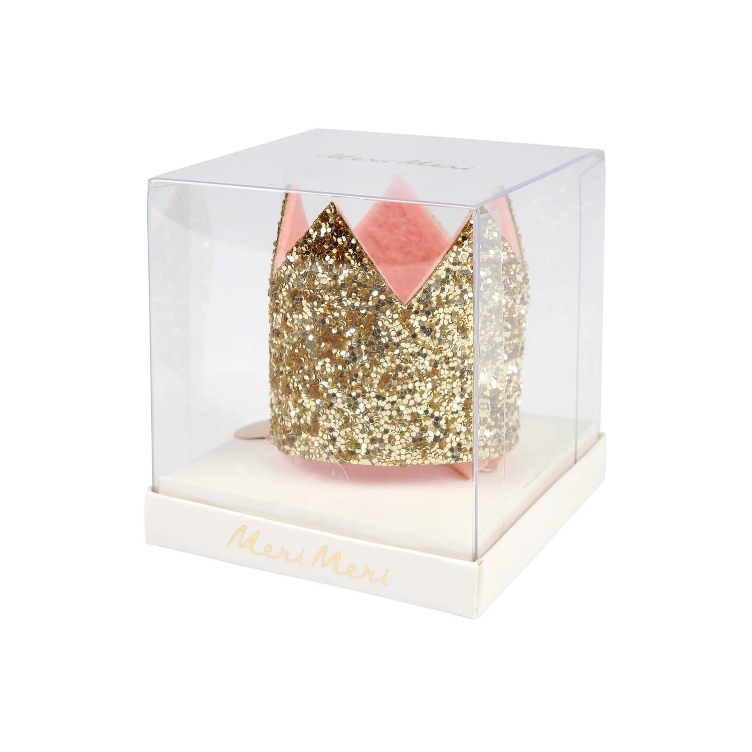Gold glittery crown for little princesses