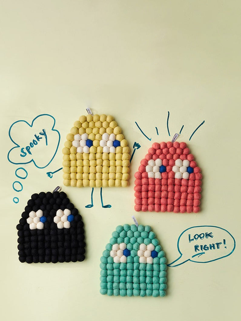 Spooky trivet, orange