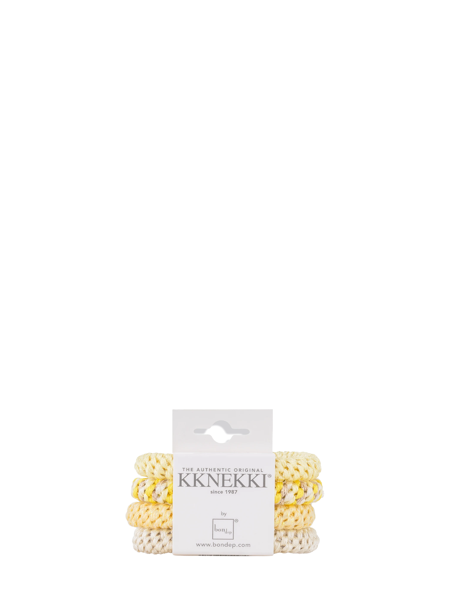 Kknekki bundle 48 set of 4 hair ties, yellows