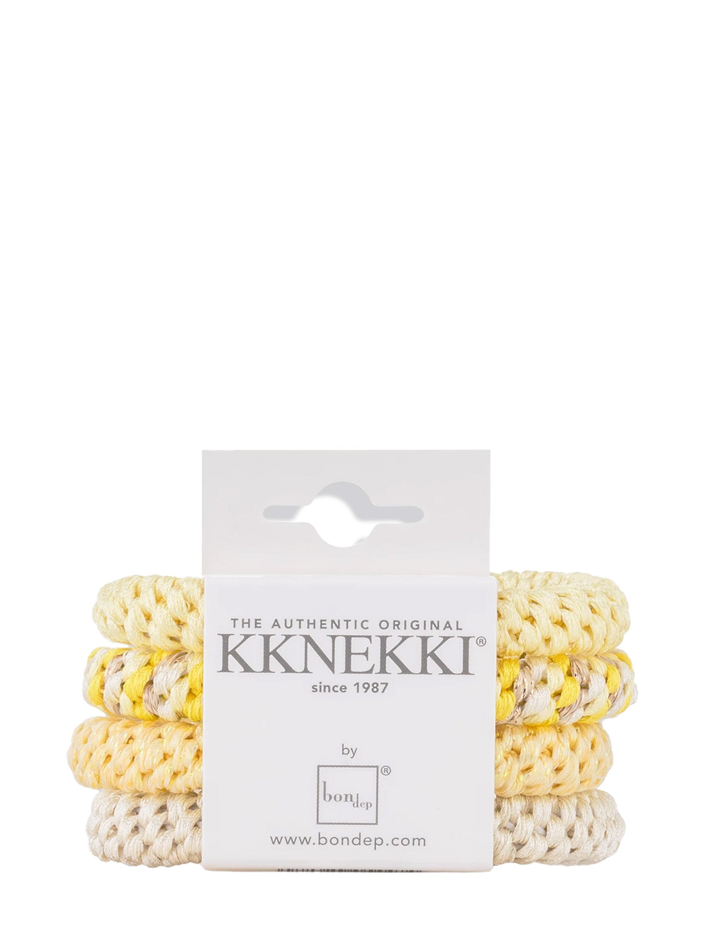 Kknekki bundle 48 set of 4 hair ties, yellows