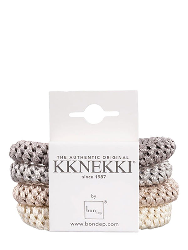 KKNEKKI Bundle 52, beiges set of 4 hair ties