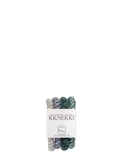 Kknekki Bundle 35 greys & greens, set of 4 hair ties