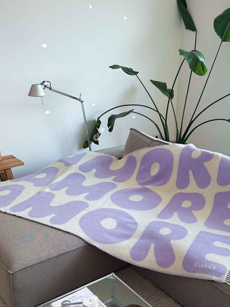 No. 11 amore wool blanket, lilac