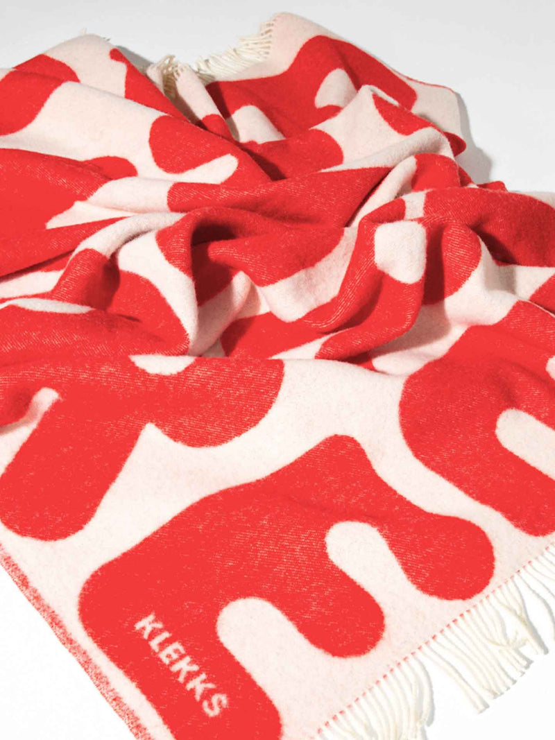 No. 11 amore wool blanket, red