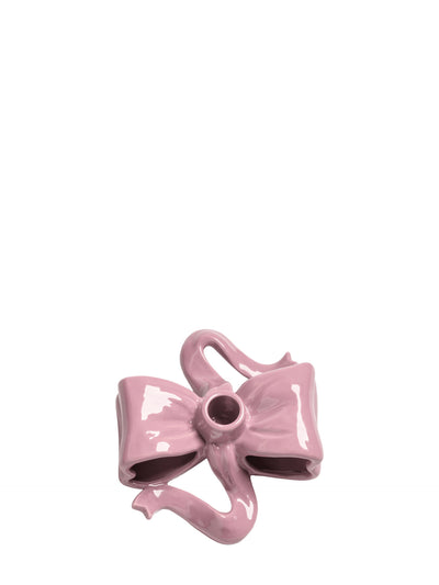 Ribbon candle holder, pink