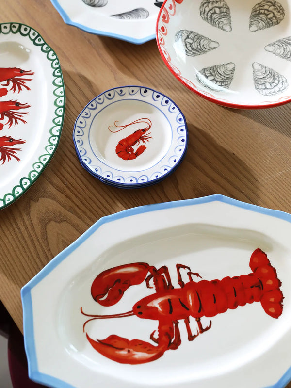 Sirène shrimp side plate (Ø 17 cm)