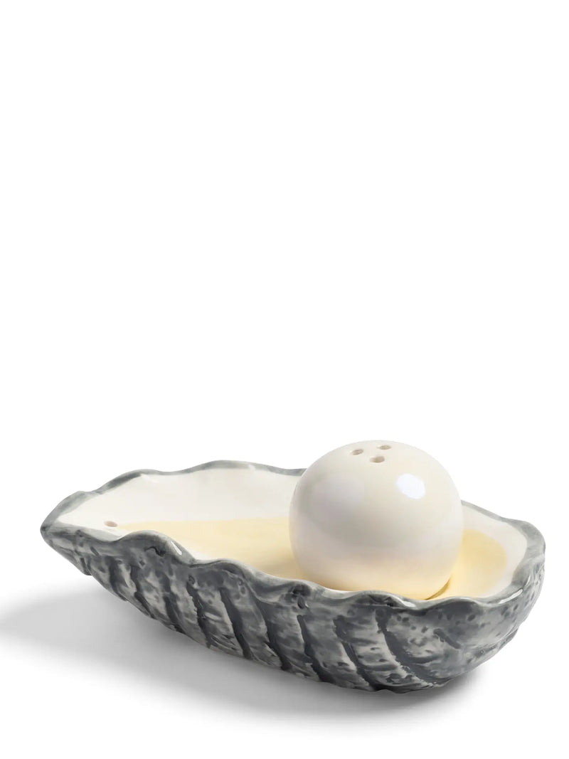 Oyster and pearl salt & pepper set