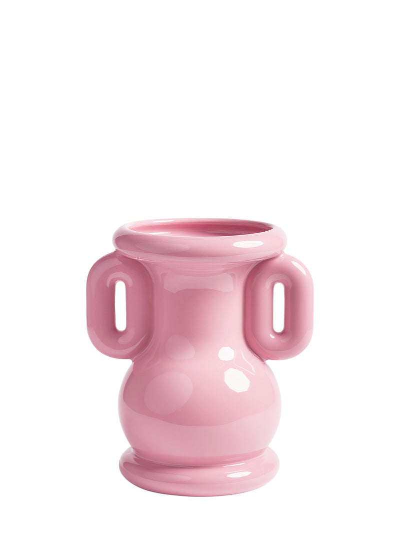 Amfora ceramic vase, pink