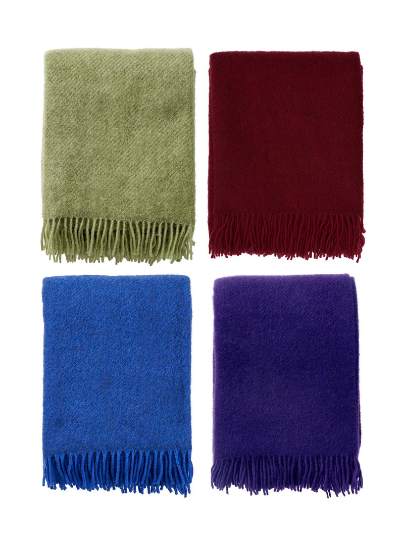 Gotland wool throw, various colours (130 x 200 cm)