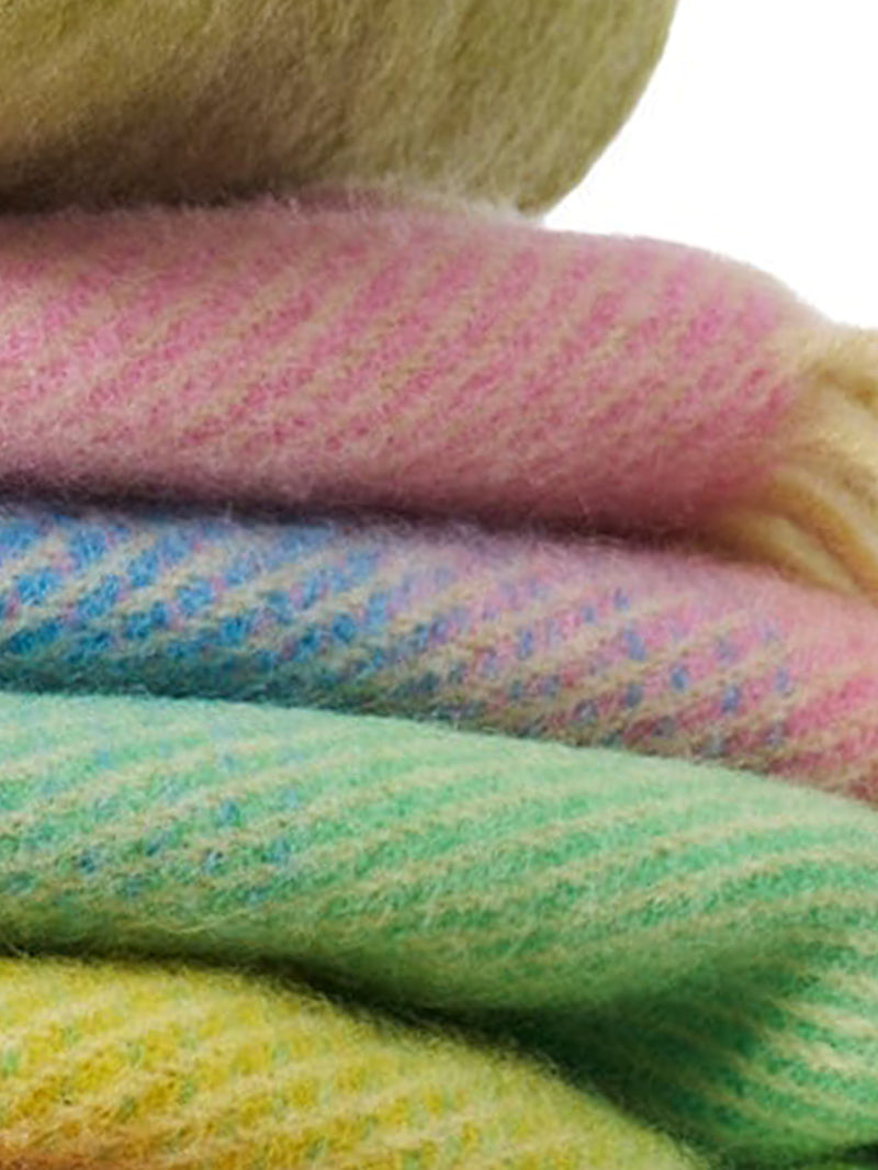 Aurora pastel dream woven throw, 100% lambswool