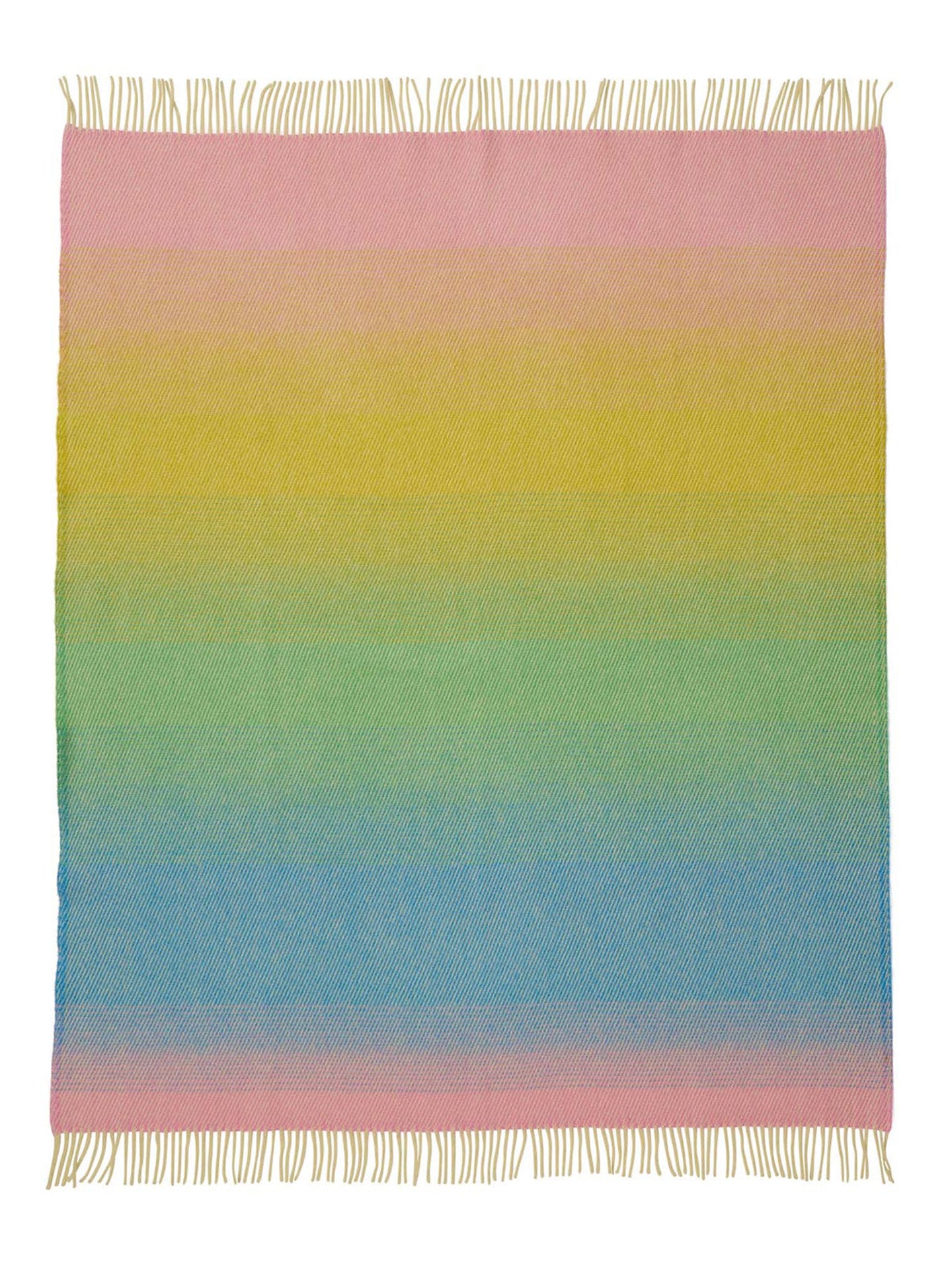 Aurora pastel dream woven throw, 100% lambswool