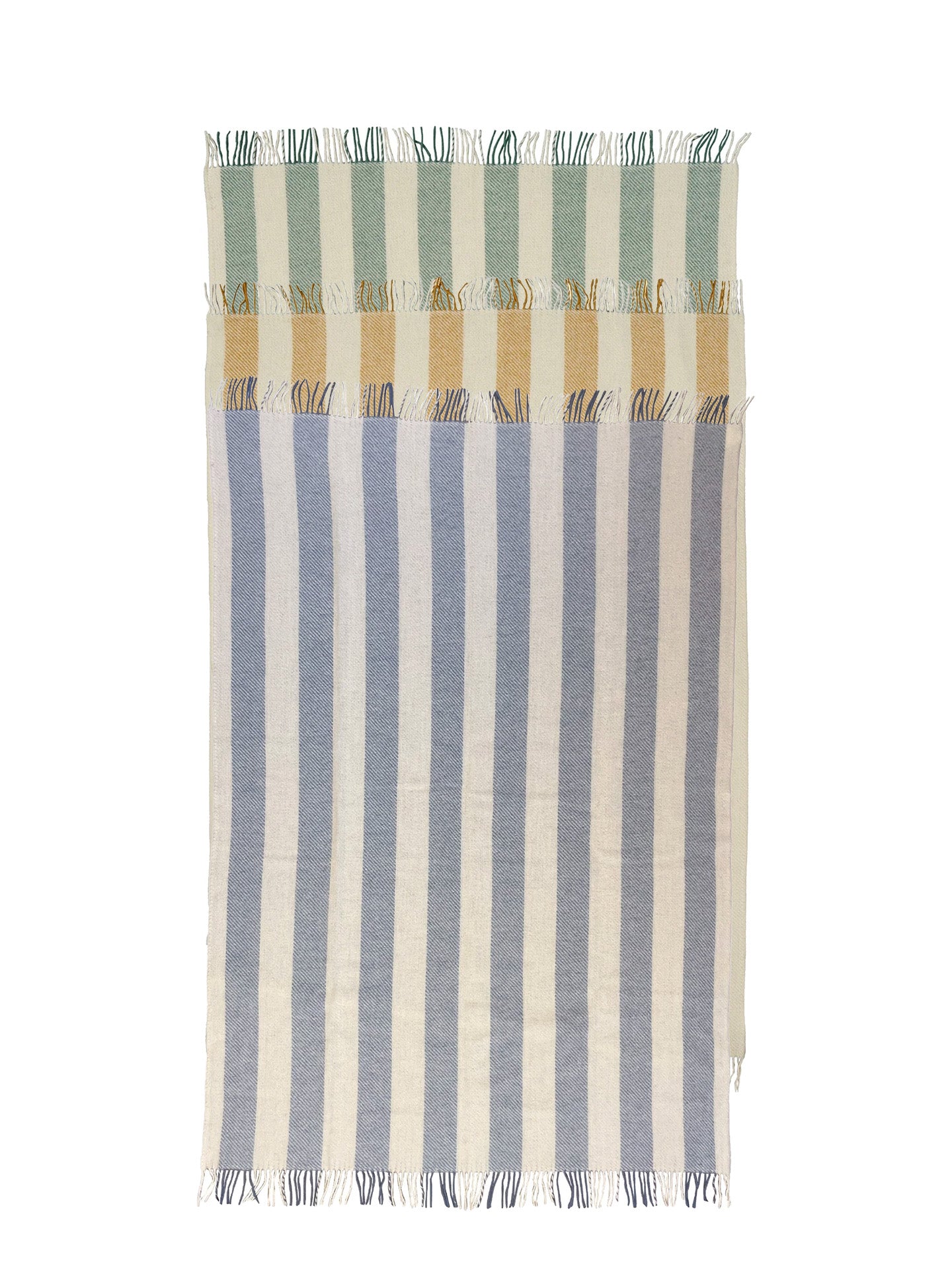 Gotland stripe wool throw, 3 colours