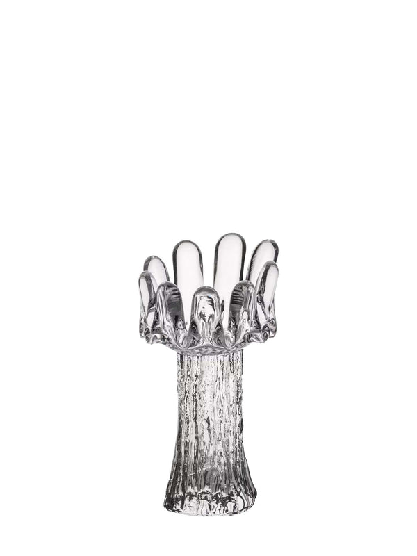 Sunflower tall glass votive candleholder, clear (18 cm)