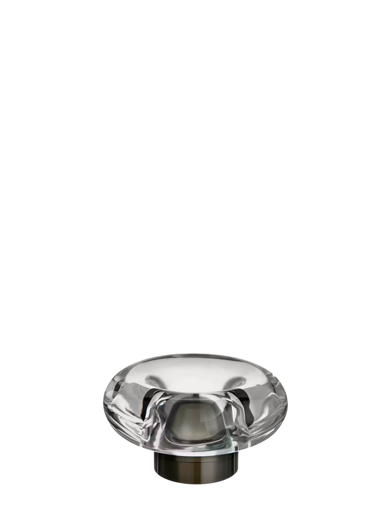 Orion glass votive candleholder, grey (6 cm)