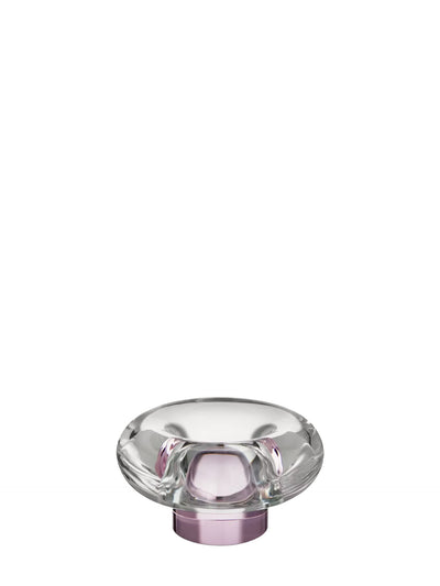 Orion glass votive candleholder, pink (6 cm)