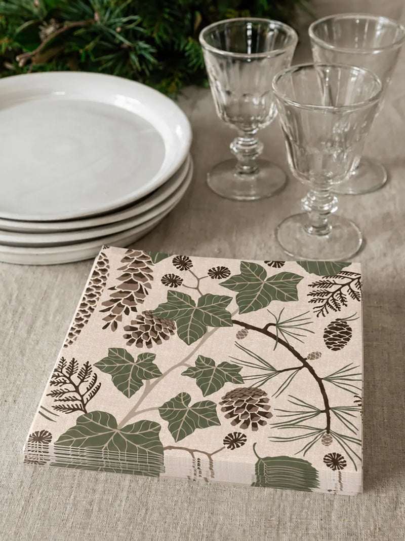 Conifers dinner paper napkins, pack of 50