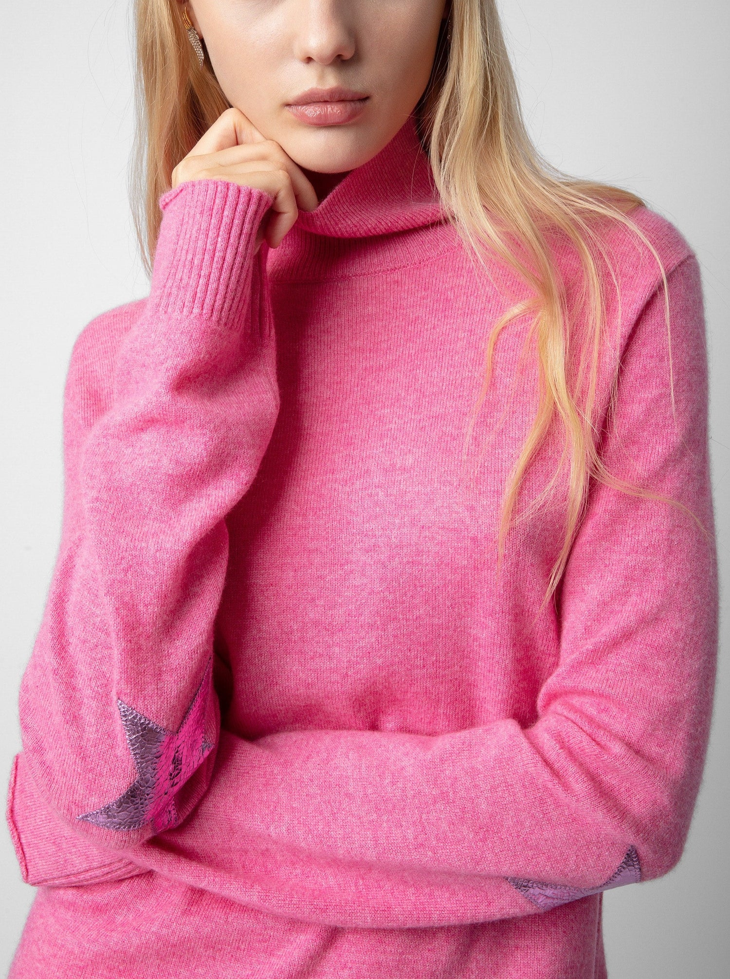 Zadig & Voltaire: Ginny Patch Cashmere Jumper, pink