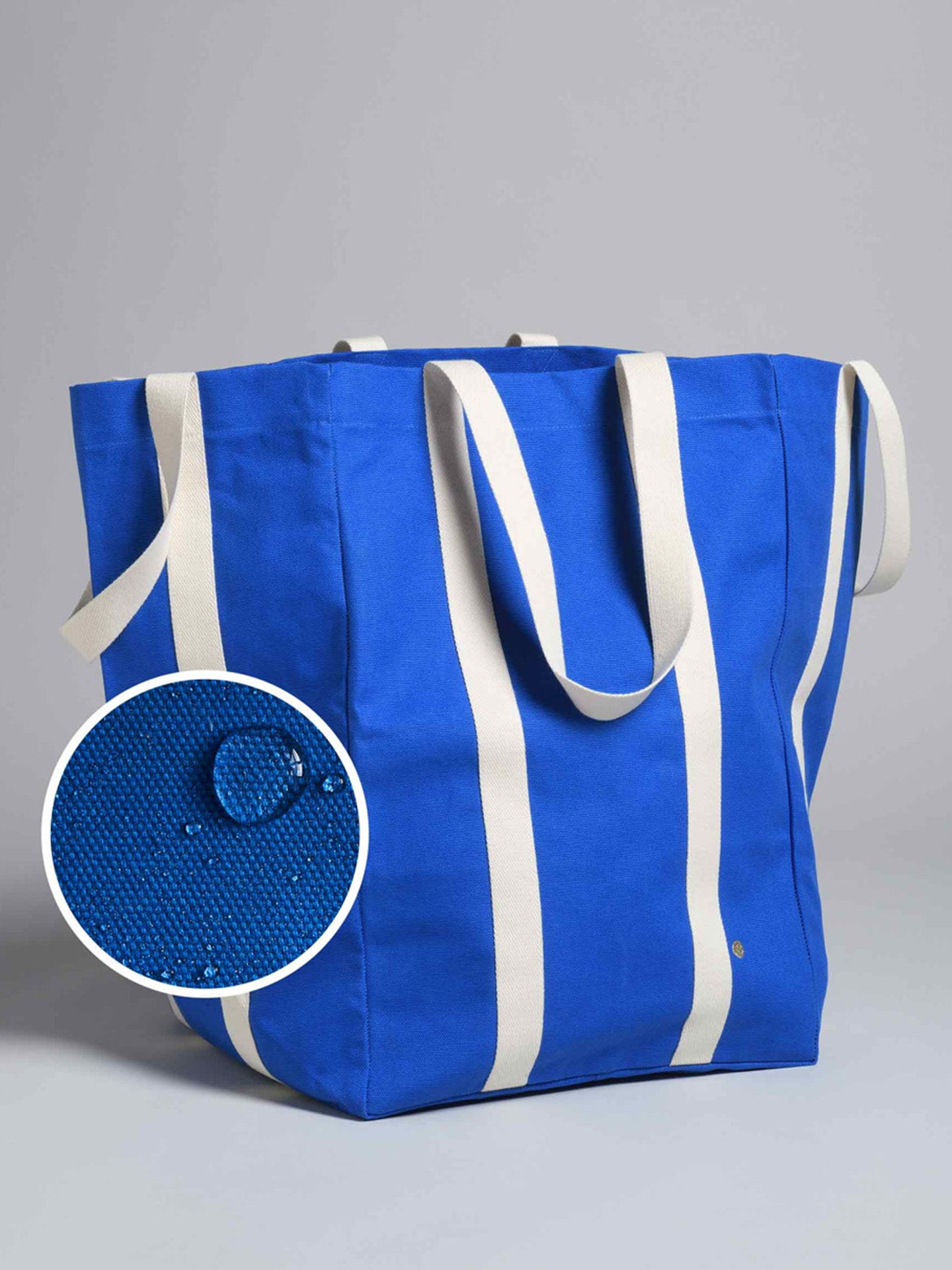Maxi Mecano Poppins canvas bag, blue (48 x 33 x 33 cm)