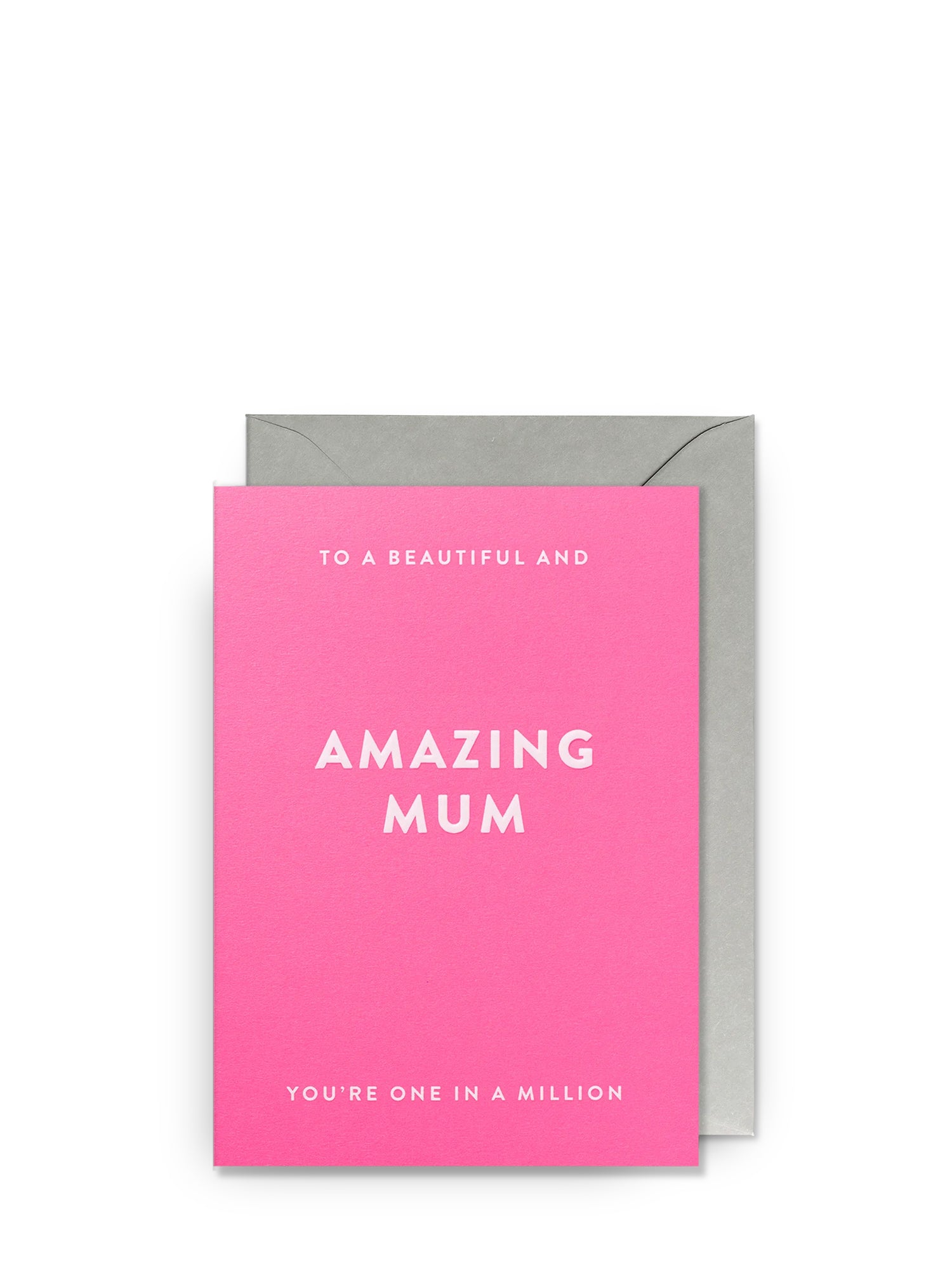 A Beautiful and Amazing Mum Hot Pink Mother's Day Card