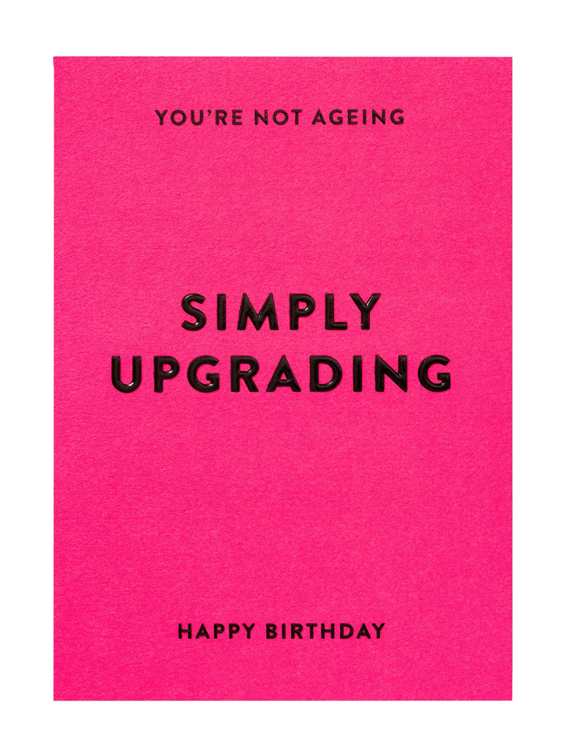 Just upgrading hot pink birthday card
