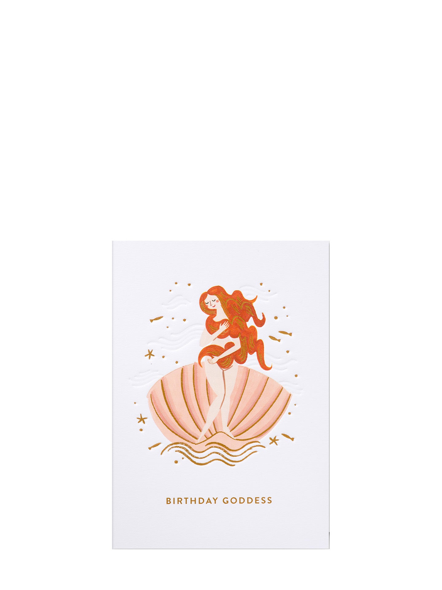 Birthday Goddess Venus in Shell Birthday Card