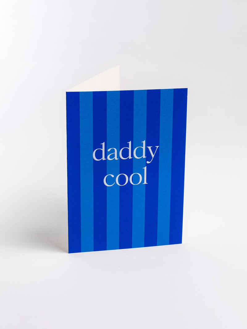 Daddy cool striped father's day card