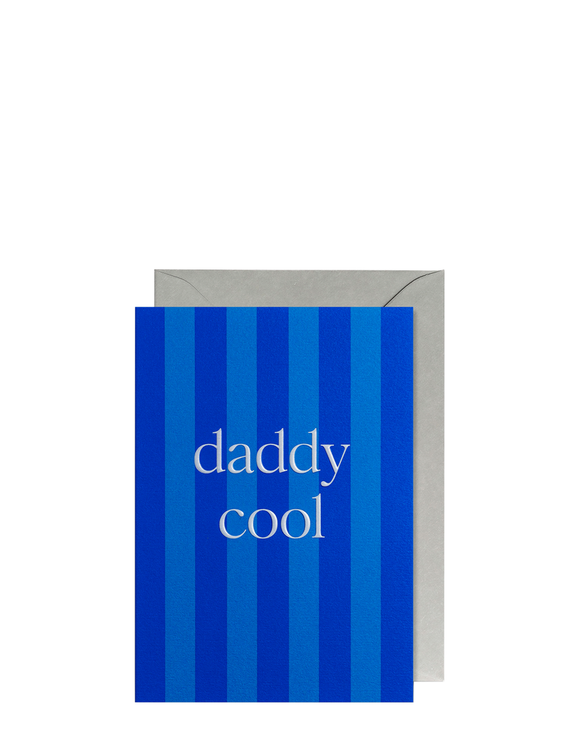 Daddy cool striped father's day card