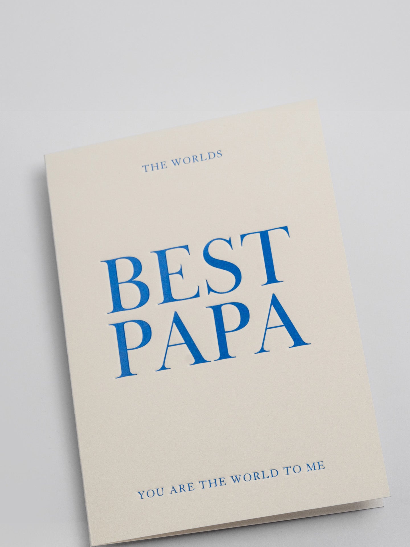 The Worlds Best Papa You Are the World To Me Father's Day Card by Postco