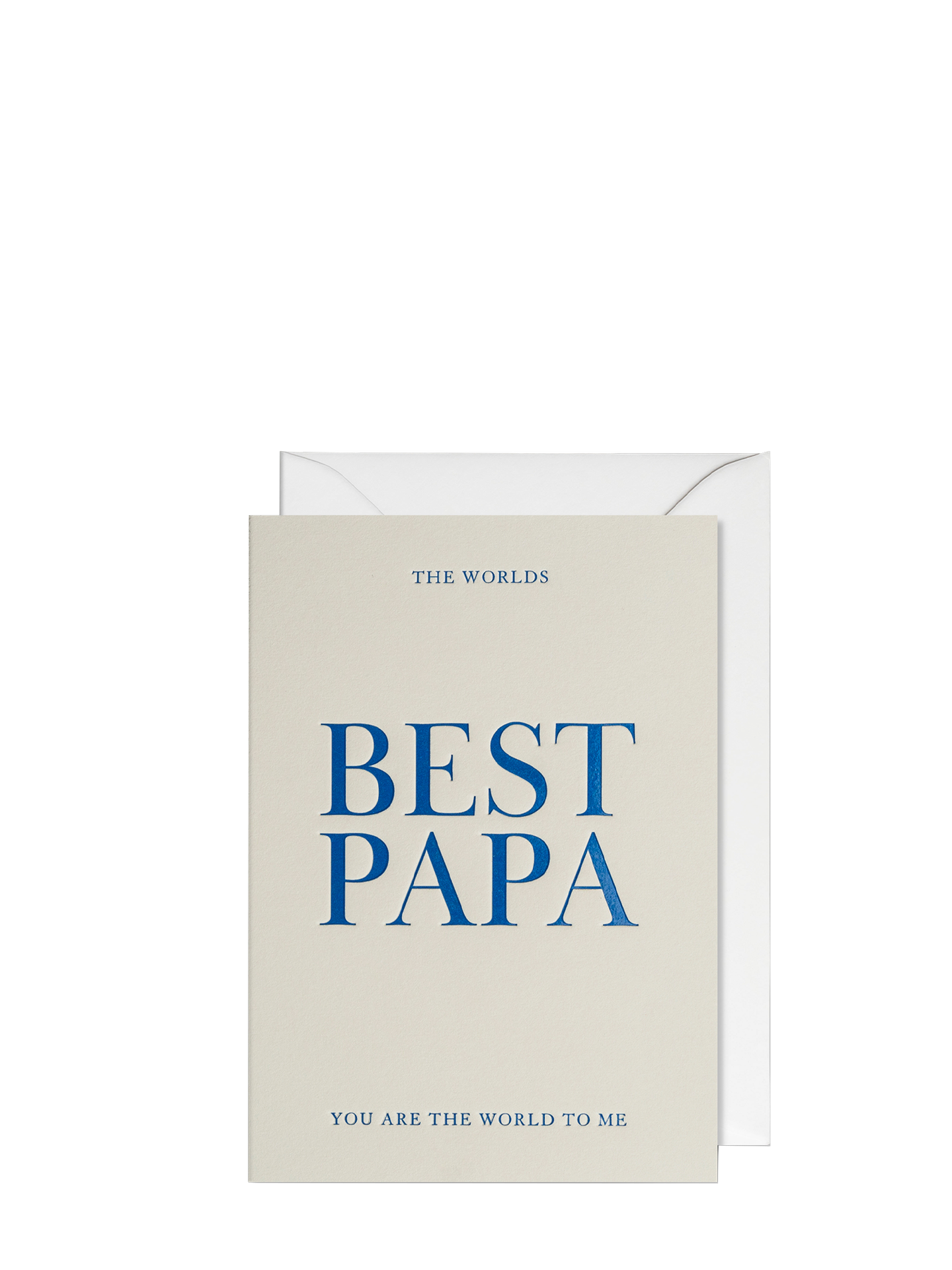 The Worlds Best Papa You Are the World To Me Father's Day Card by Postco