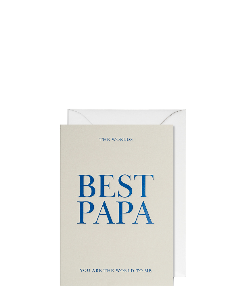 The Worlds Best papa you are the world to me father's day card