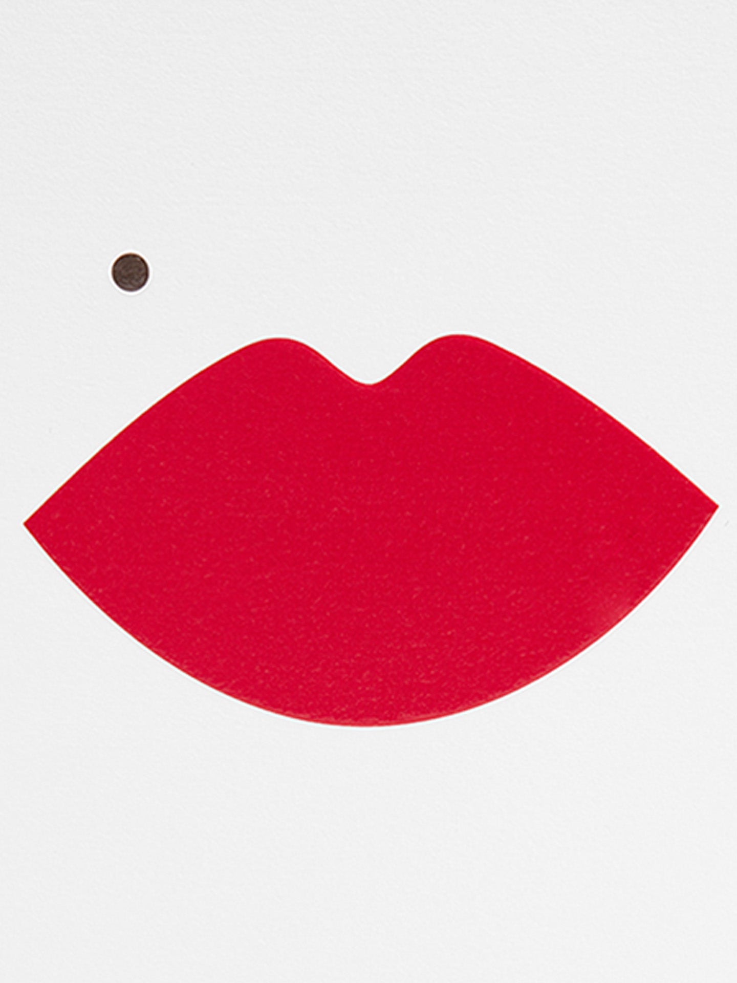 Monroe lips illustrated birthday card by Postco