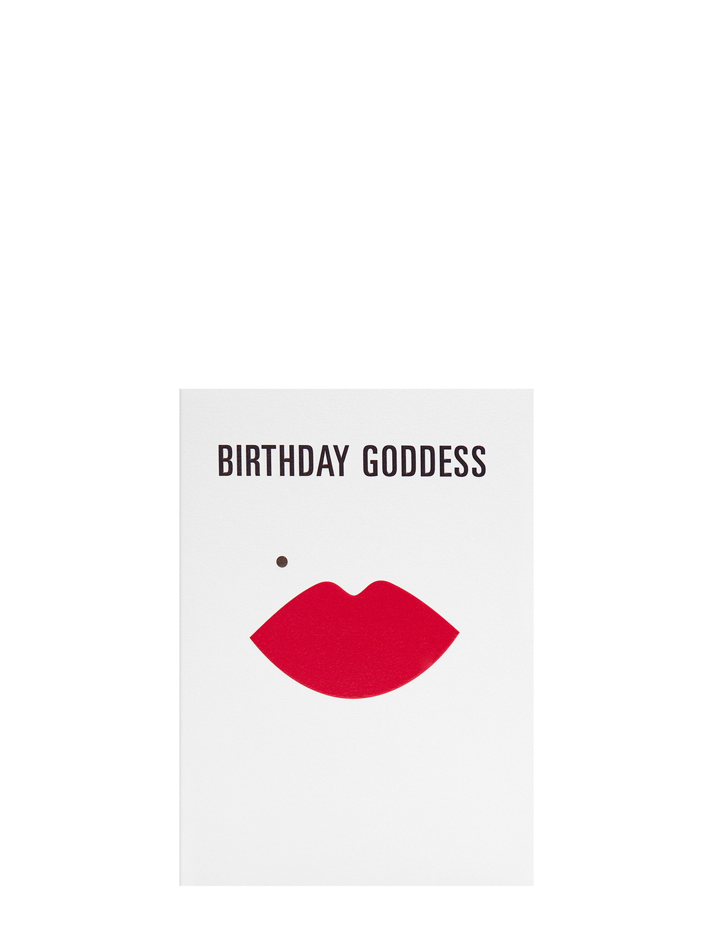 Monroe lips illustrated birthday card by Postco