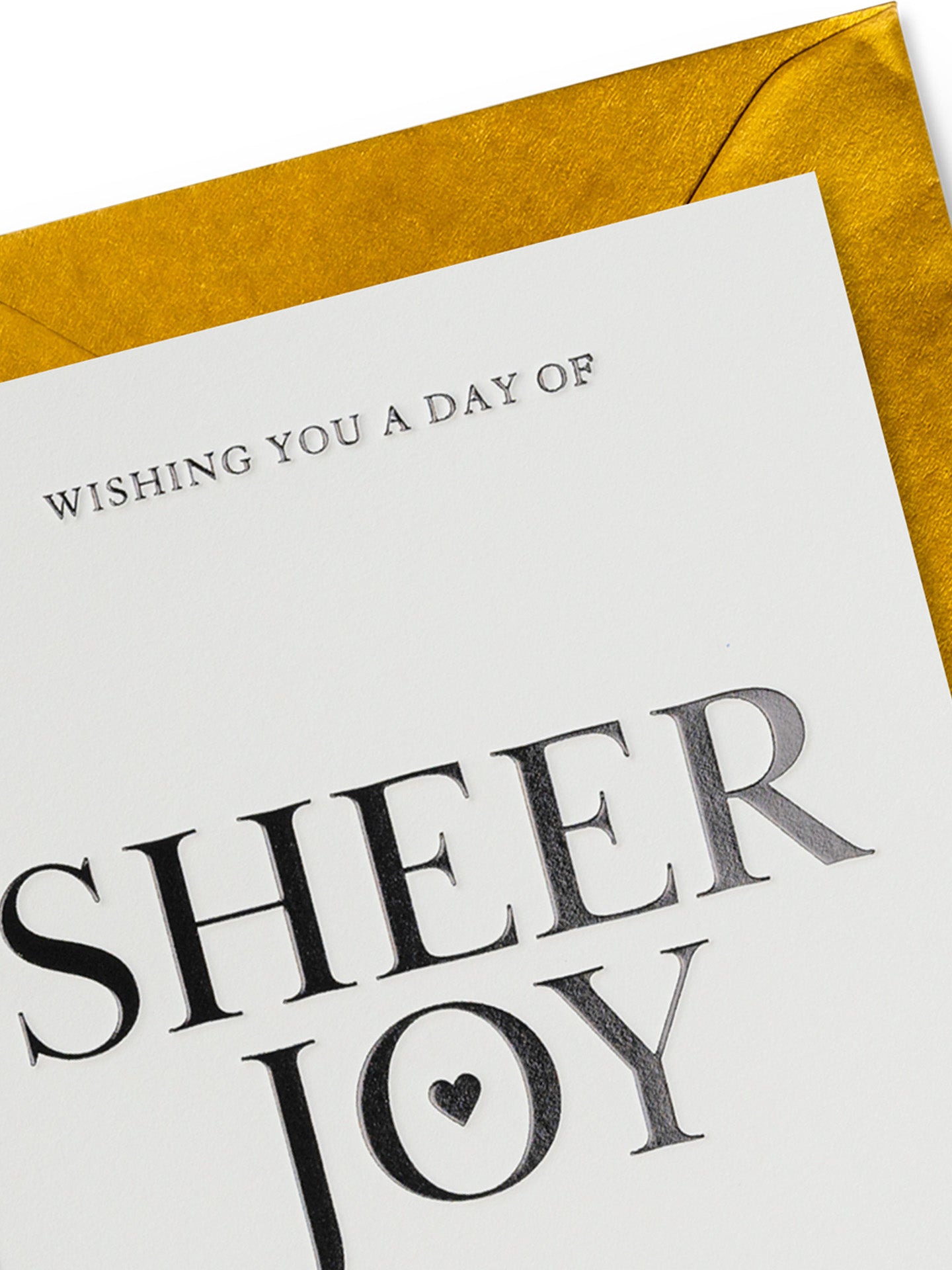 Sheer joy birthday card