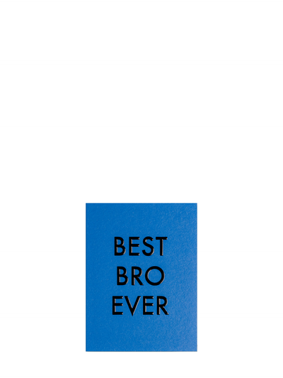 Best Bro Ever love & friendship blue mini card