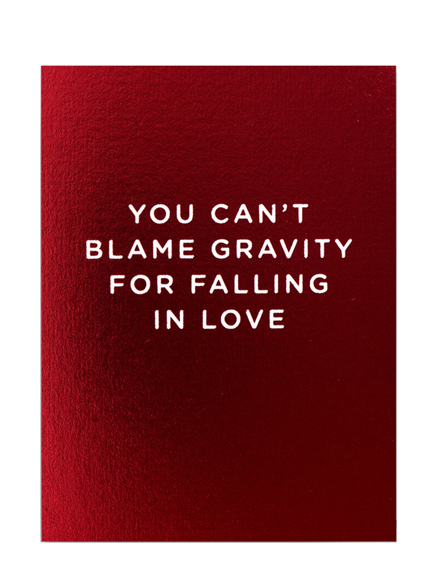 You Can’t Blame Gravity For Falling In Love Mini Card by Kelly Hyatt