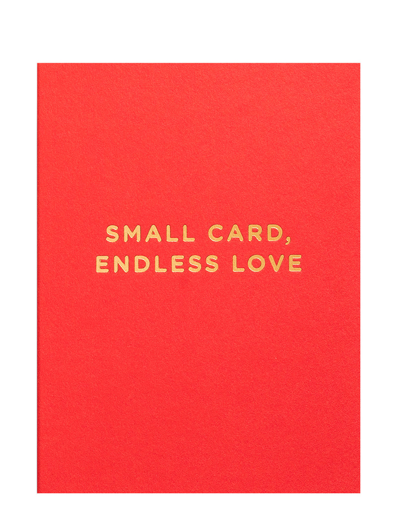 Small Card - Endless Love, mini love & friendship card
