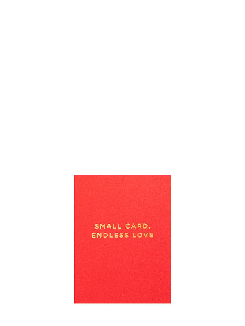 Small Card - Endless Love, mini love & friendship card