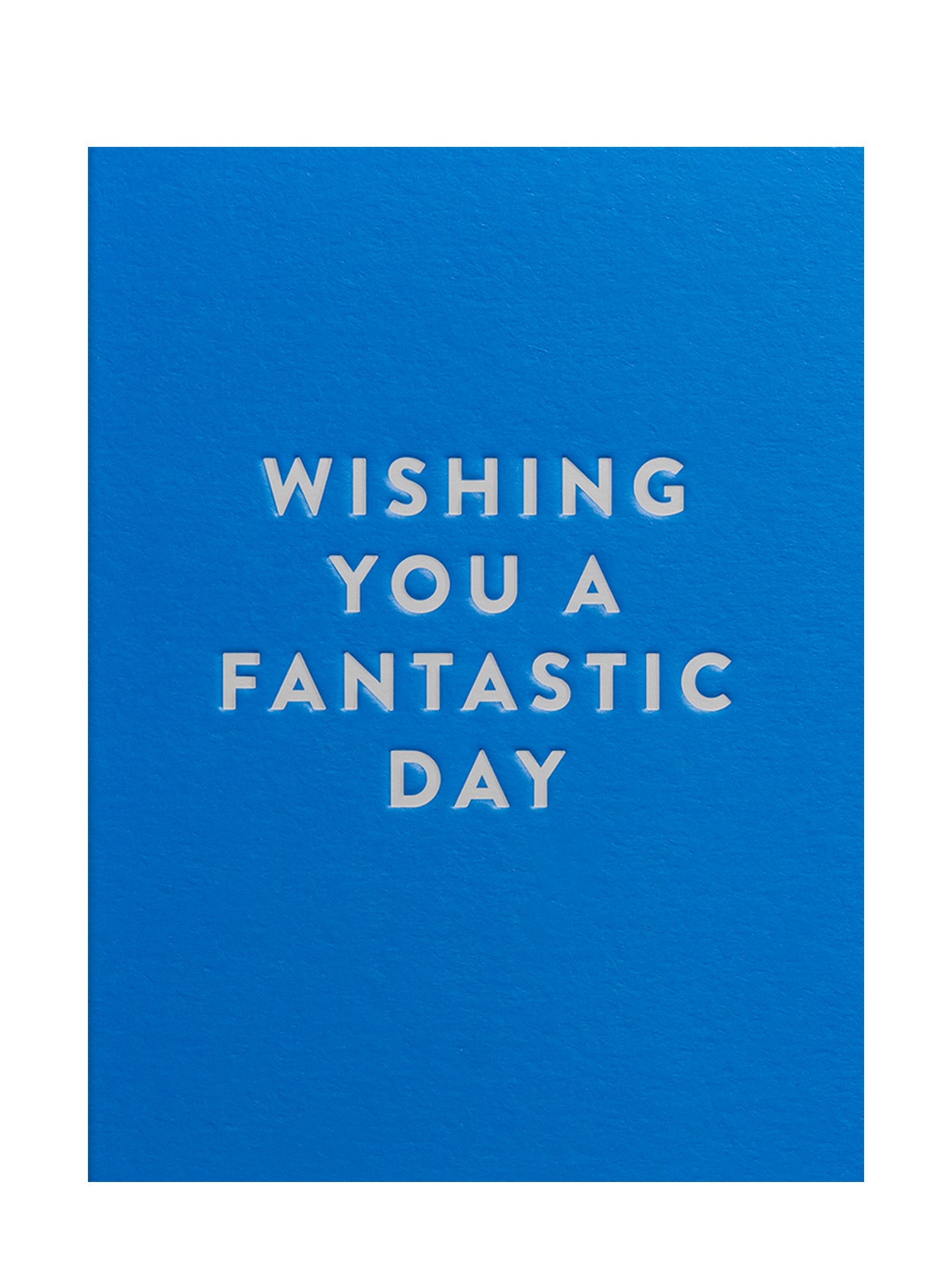 Wishing Fantastic Day blue love & friendship mini card by Kelly Hyatt